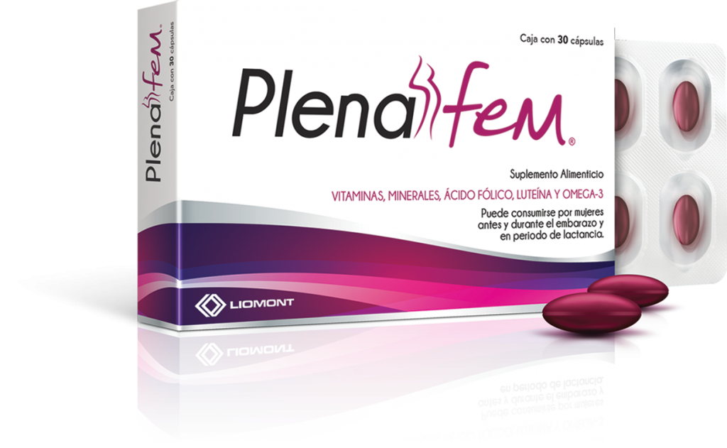 Plenafem – Suplemento con omegas, ácido fólico, hierro y carotenoides